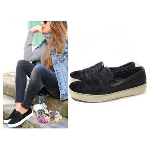 Sam Edelman 8.5 Black Calf Hair Loafer Becker Pony